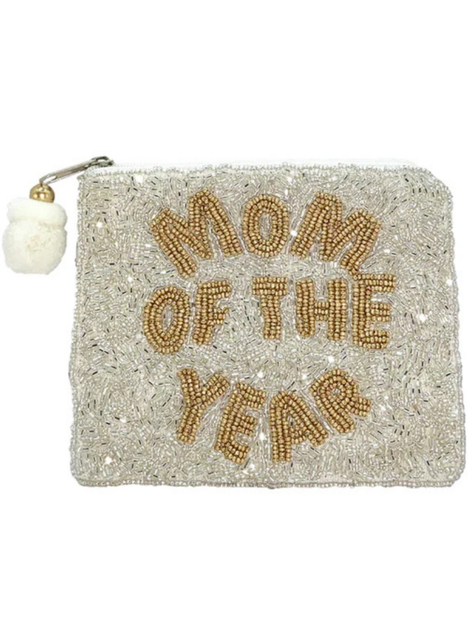 Beaded Coin Pouch Mom of the Year