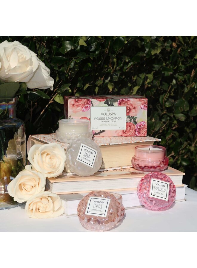 Roses Macaron Trio