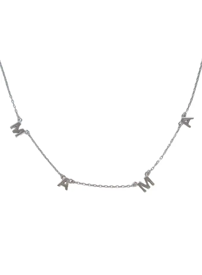 Mama Classic Silver Necklace