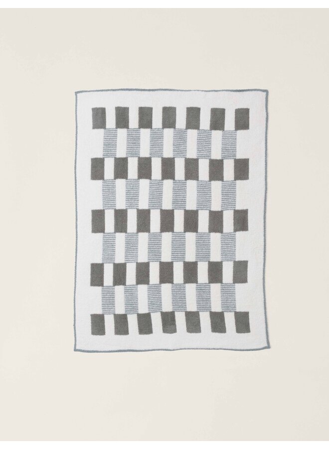 CozyChic Tile Check Throw Eucalyptus