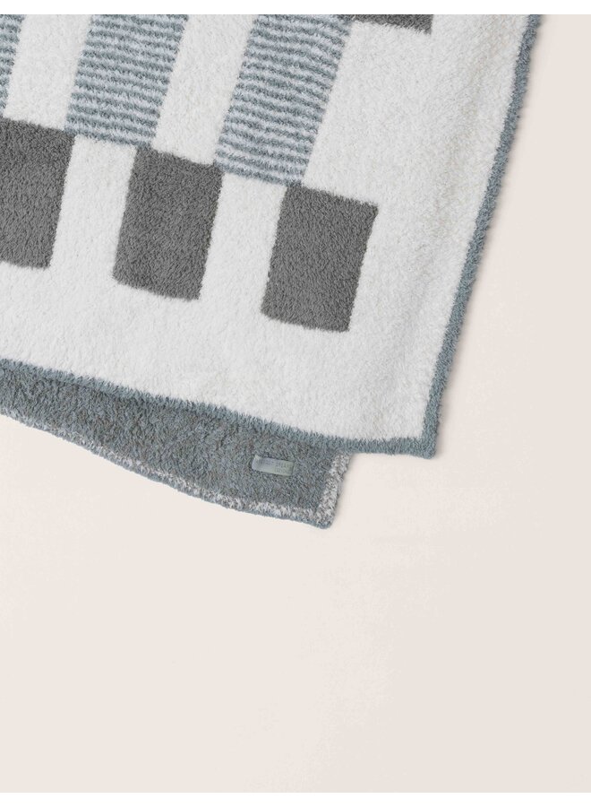 CozyChic Tile Check Throw Eucalyptus