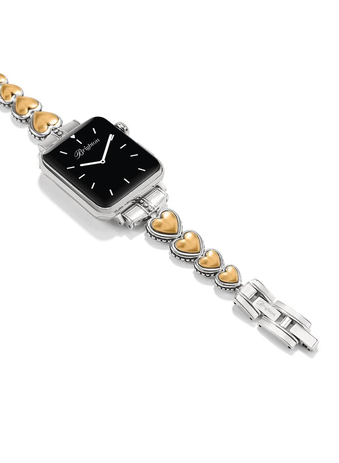 Pretty Tough Two Tone Heart Watch Band