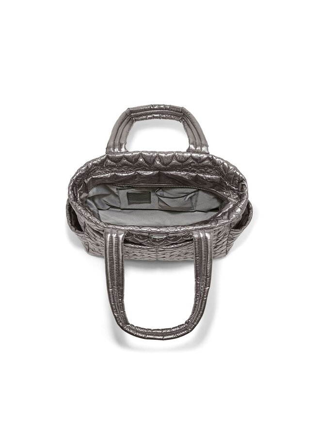 Kameron Metallic Utility Tote Pewter