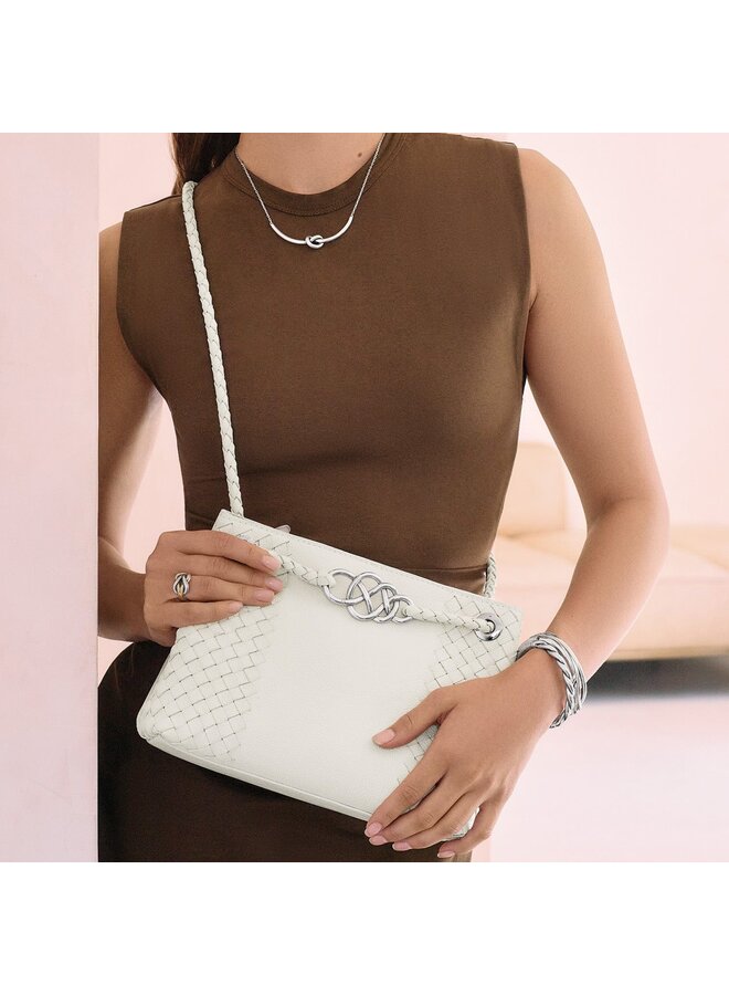 Devon Convertible Crossbody Bag White