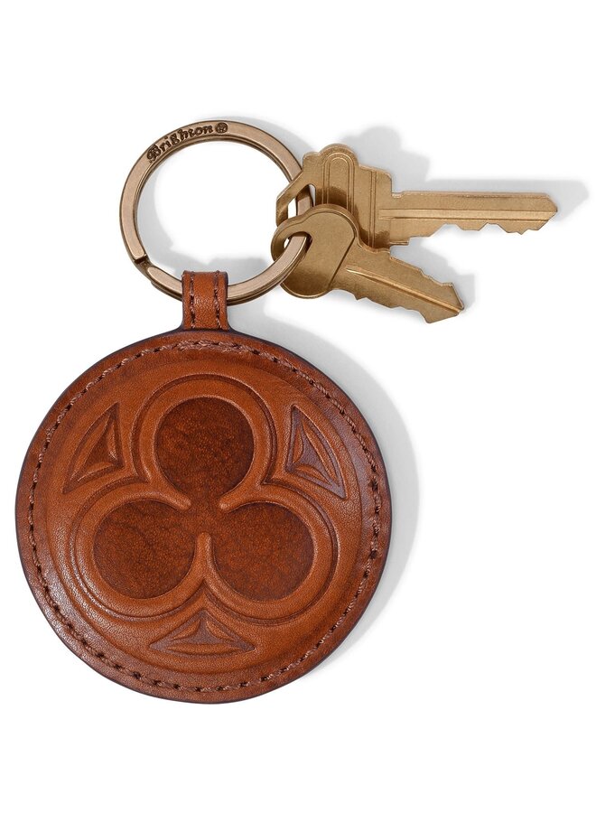 Ferrara Toscana Tres Foil Key Fob Cognac