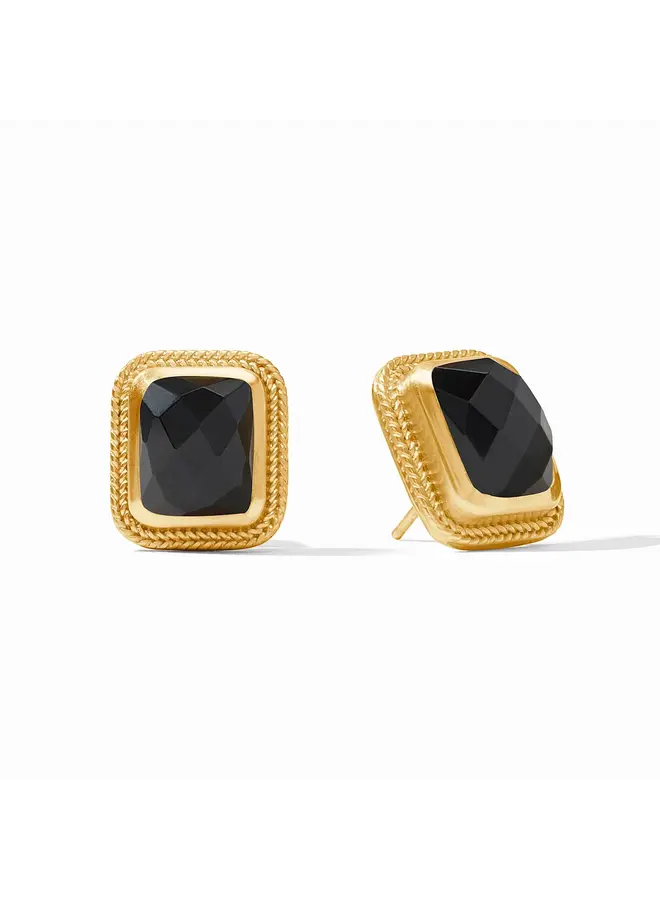 Cheval Stone Stud Obsidian Black