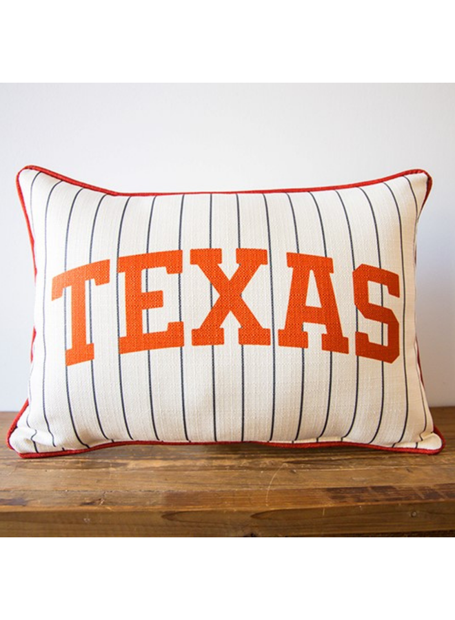 Collegiate Pillow Texas Pinstripe