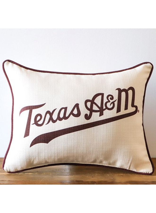 Collegiate Pillow A&M Script