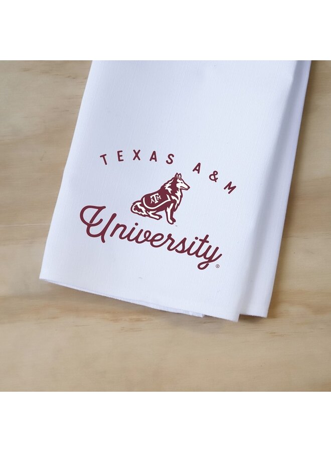 Vintage Texas A&M University Tea Towel