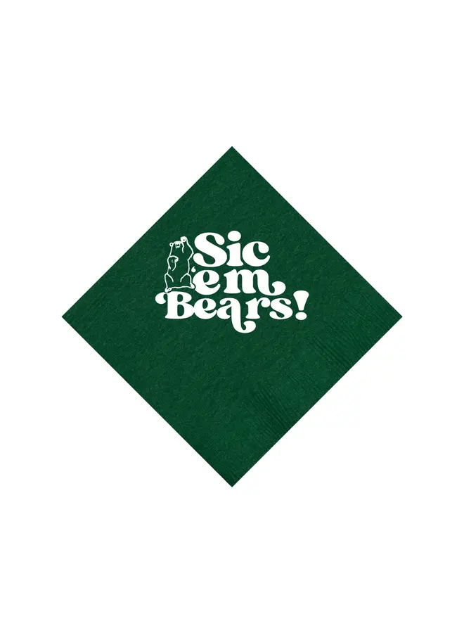 Baylor Napkins Green Set of 25