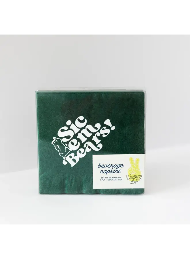 Baylor Napkins Green Set of 25
