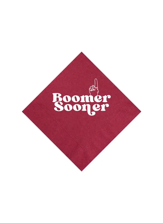 OU Napkins Crimson Set of 25