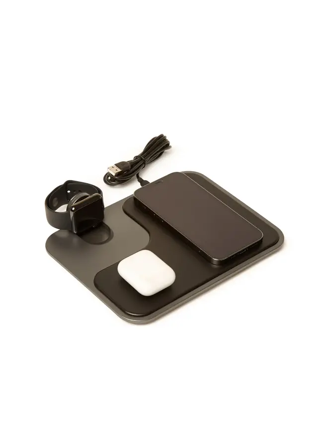 Coen 3-In-1 Charging Tray Black