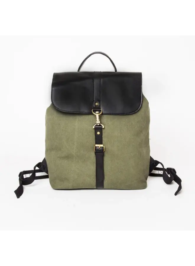 The Journeyman Rucksack Black/Green