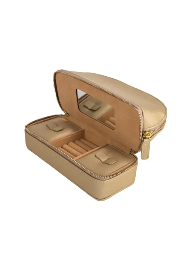 Abby Travel Cosmetic Case Gold