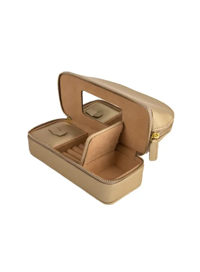 Abby Travel Cosmetic Case Gold
