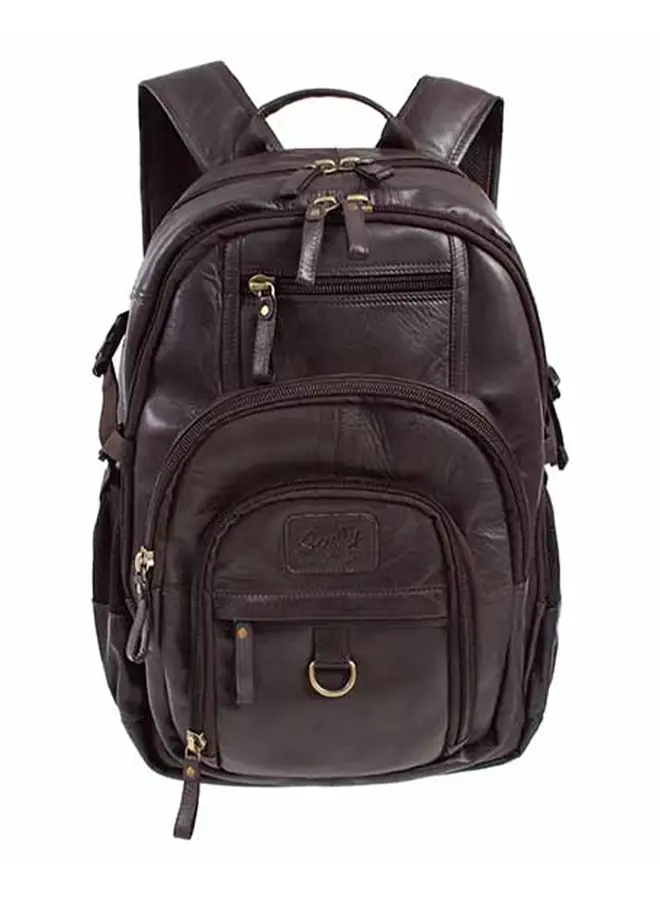Leather Backpack Brown