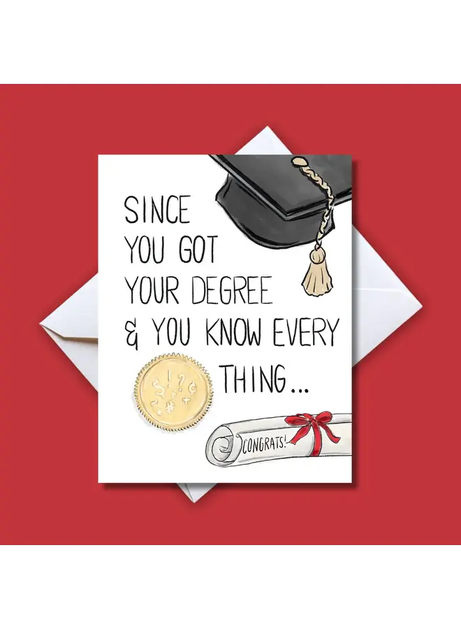 Know It All Graduation Card