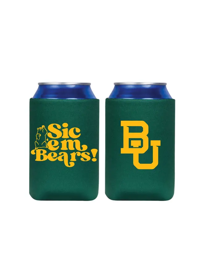 Baylor Green Koozie