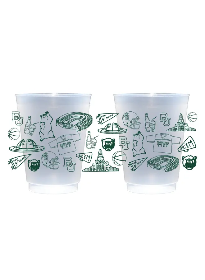 Baylor Shatterproof Cups Set of 8