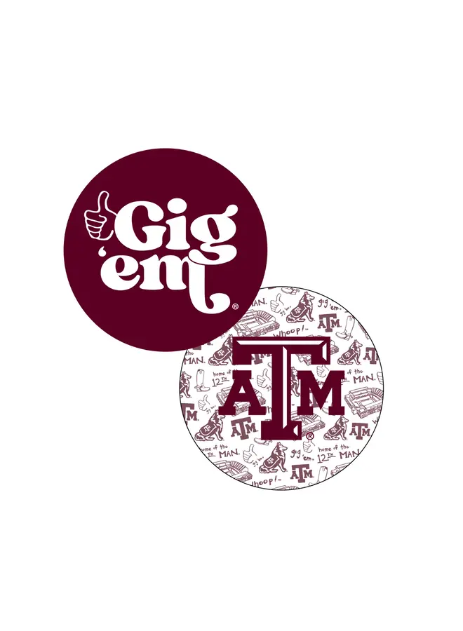 A&M Coasters Set of 50