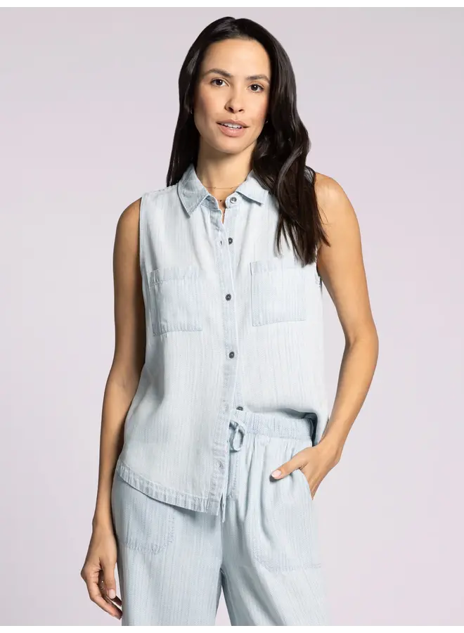 Blossom Tank Mia Herringbone