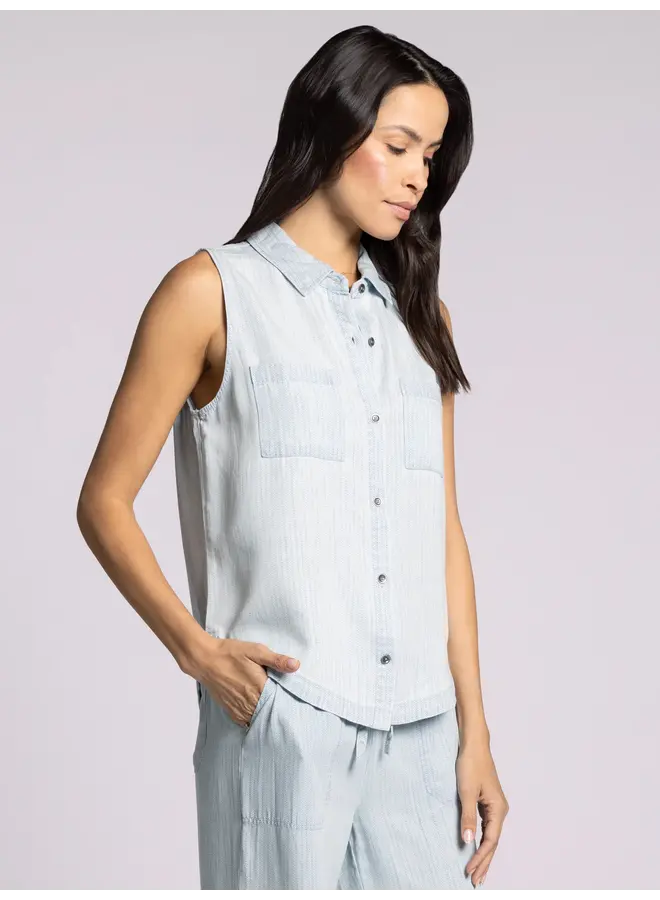 Blossom Tank Mia Herringbone