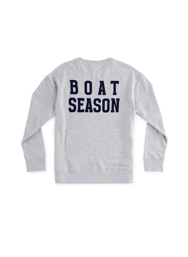 Boat Season Sweatshirt Gray