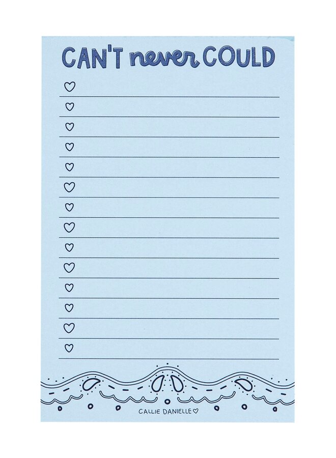 Can't Never Could Southern Notepad