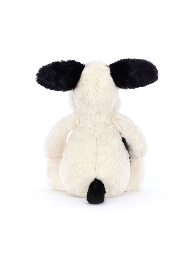 Bashful Black and Cream Puppy Medium