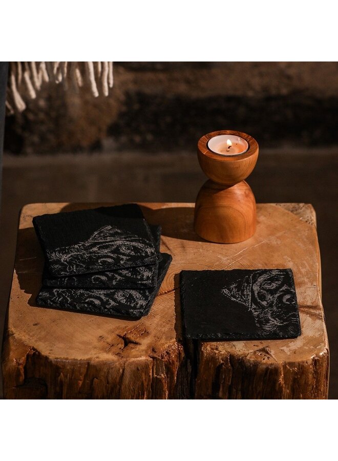 Slate Coasters Set/4 Labrador