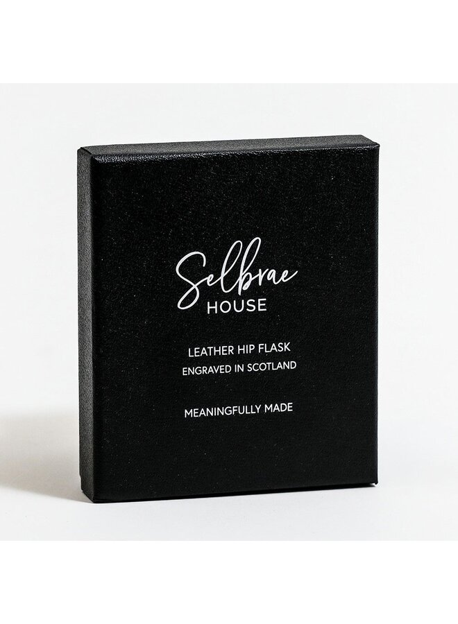 Leather Hip Flask Golf