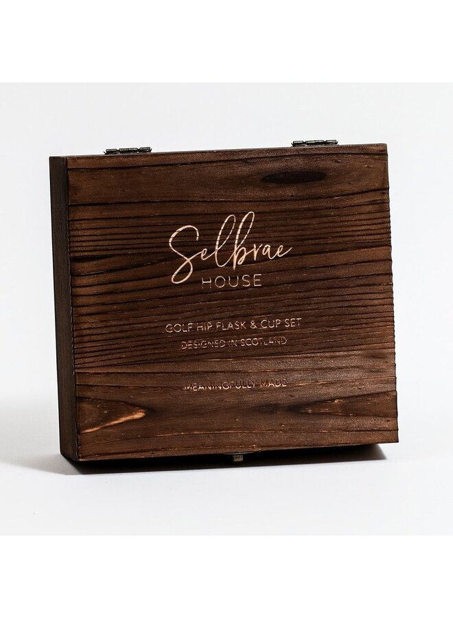 Hip Flask & Cup Set Golf