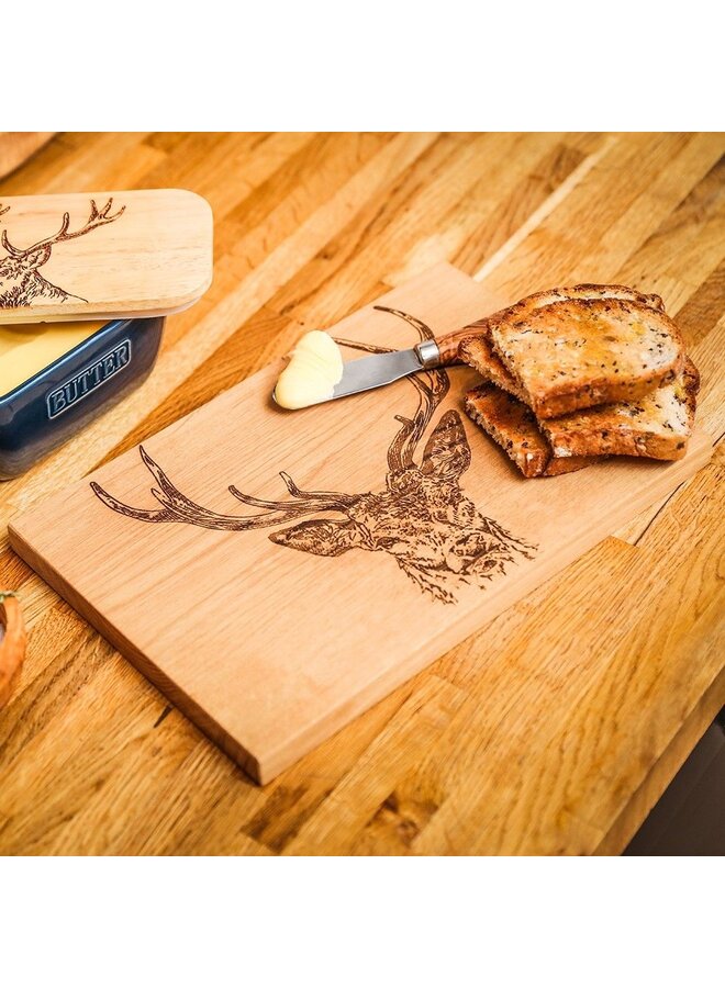 Oak Serving Board Stag Prince