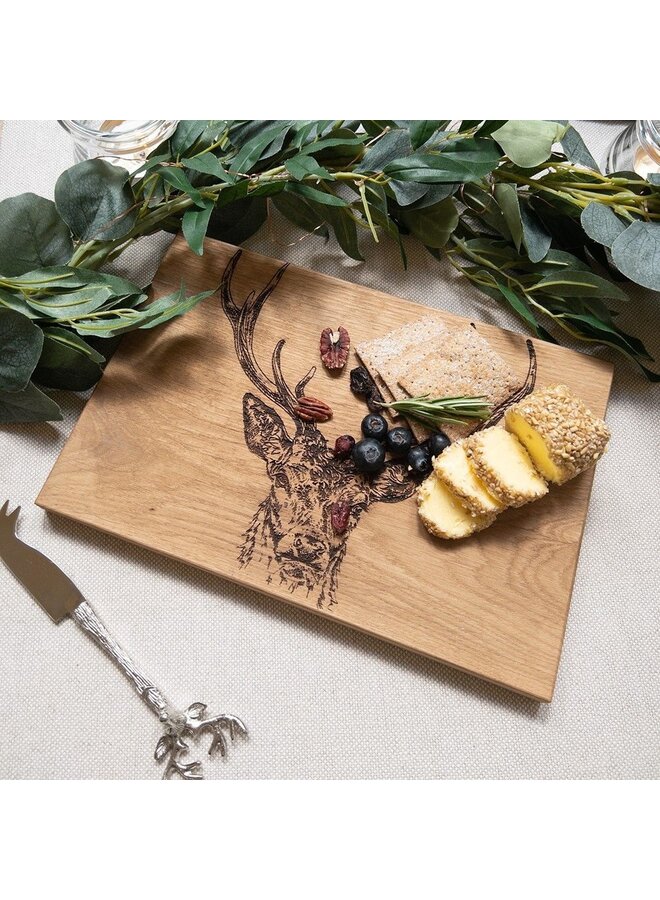 Oak Serving Board Stag Prince