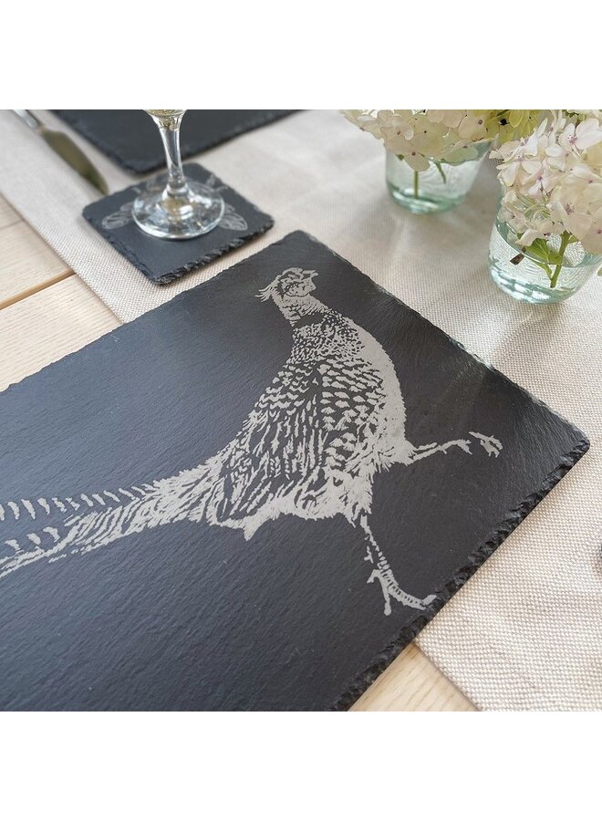 Slate Table Runner Pheasant