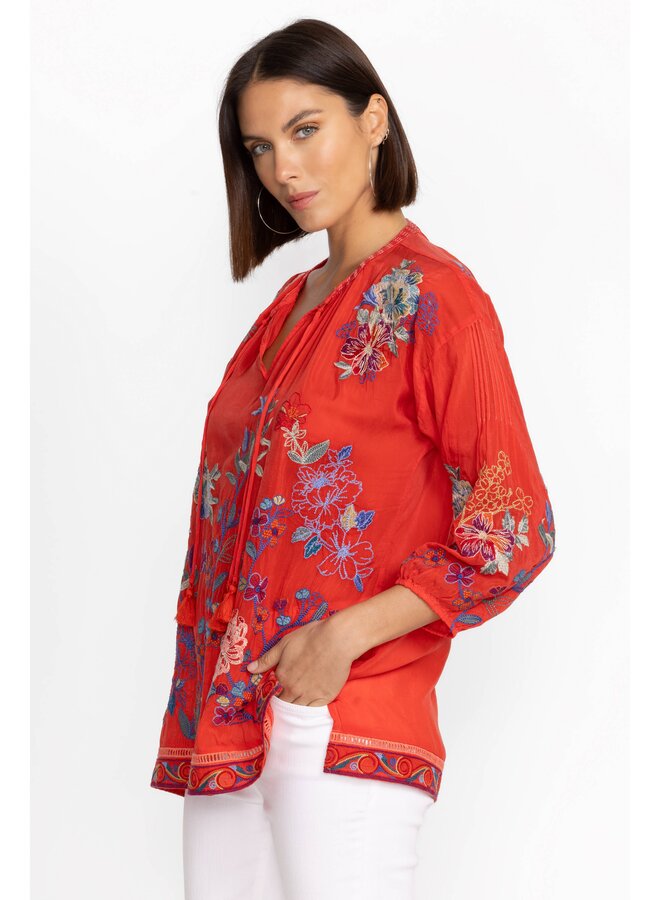 Zadonia Blouse Melisa Fiery Red