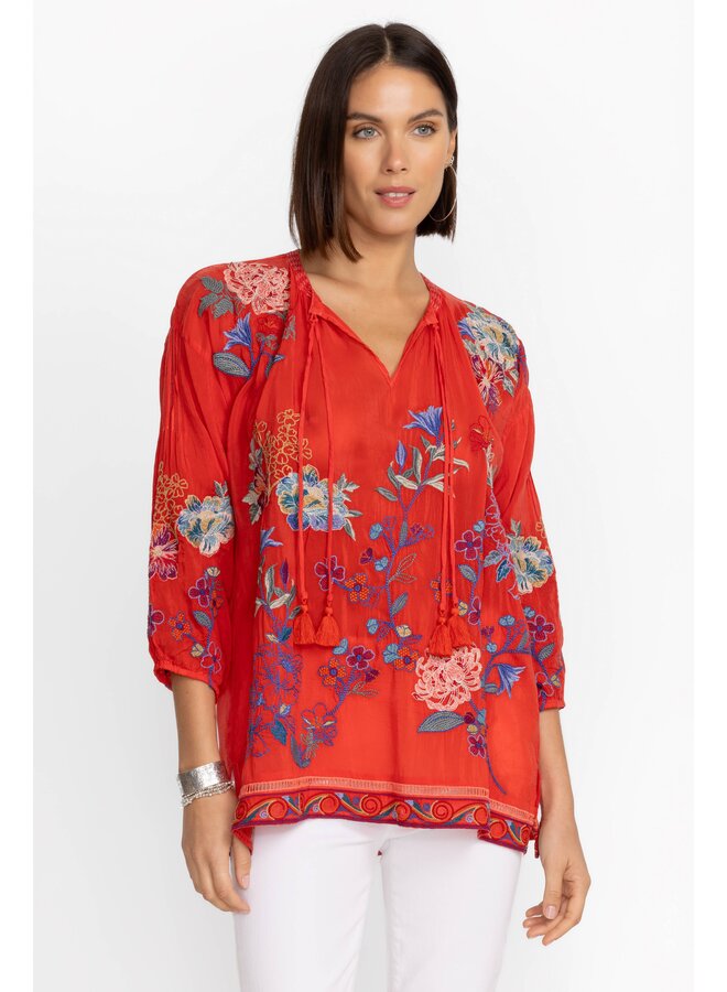 Zadonia Blouse Melisa Fiery Red