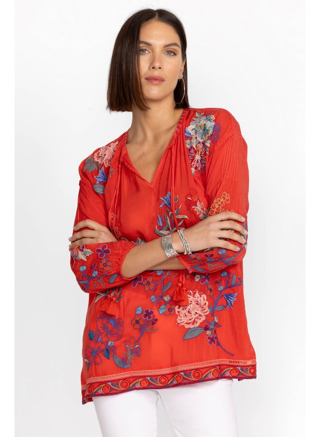 Zadonia Blouse Melisa Fiery Red