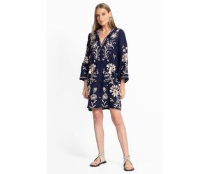 Kimono Sleeve Relaxed Dress Danika Blue Night - Shop Barron's