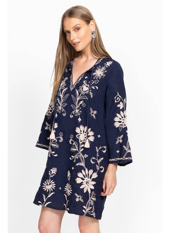 Kimono Sleeve Relaxed Dress Danika Blue Night