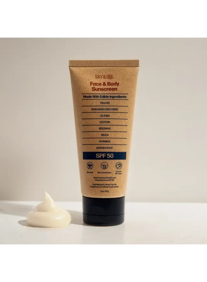 Sky & Sol Face/Body Sunscreen SPF 50