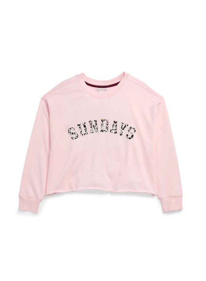 Sundays Pink Lounge Sweatshirt