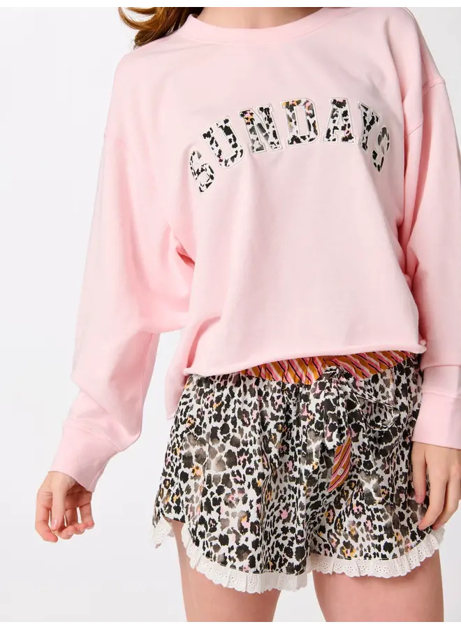 Sundays Pink Lounge Sweatshirt
