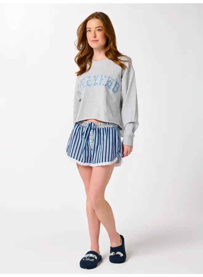 Weekend Gray Lounge Sweatshirt