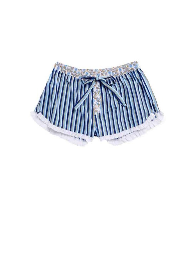 Blue Striped Boxer Shorts