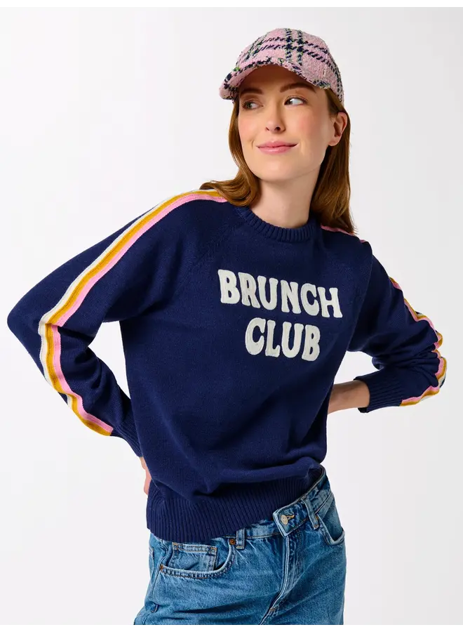 Brunch Club Sweater Navy