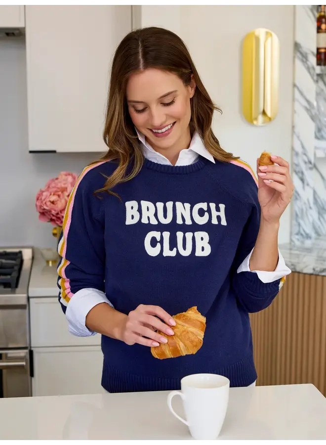Brunch Club Sweater Navy