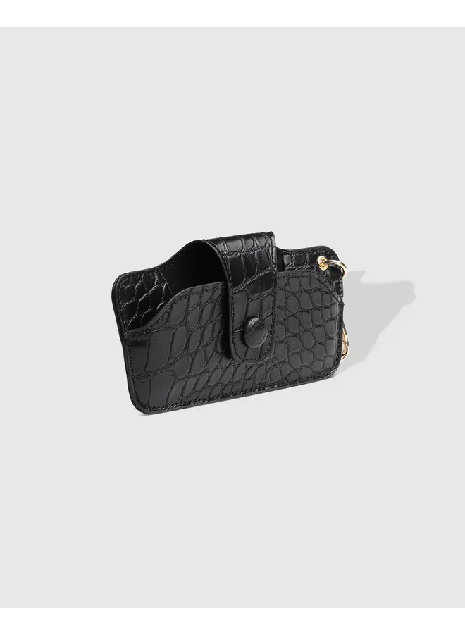 Skittle Sunglass Case Croc Black