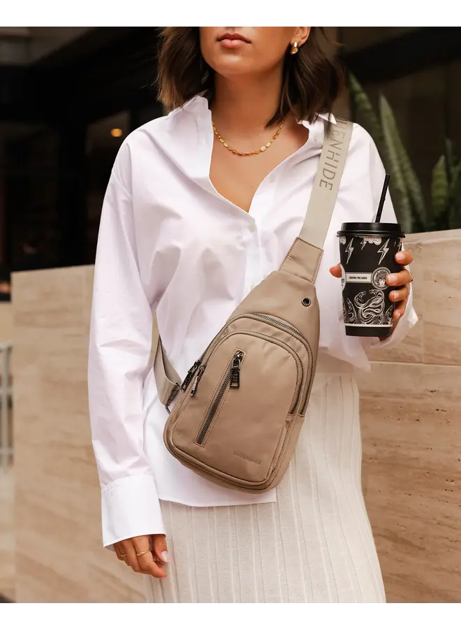 Boyd Nylon Sling Bag Beige